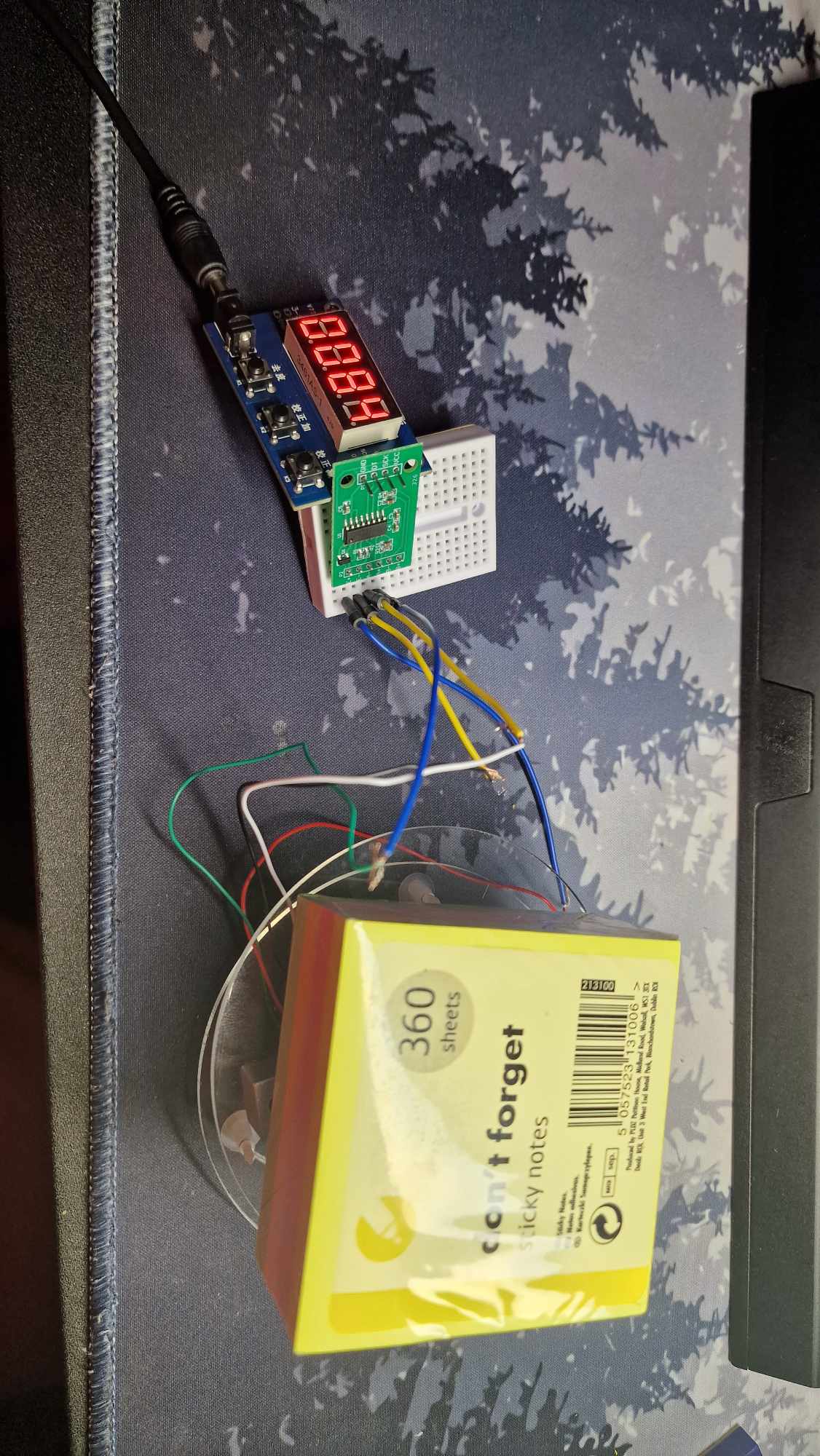 Working amplifier load cell setup